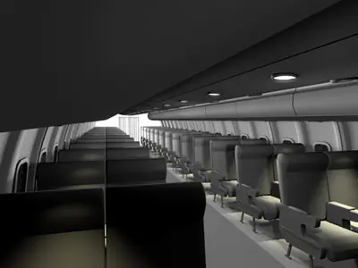 Interior plane 2 3D model