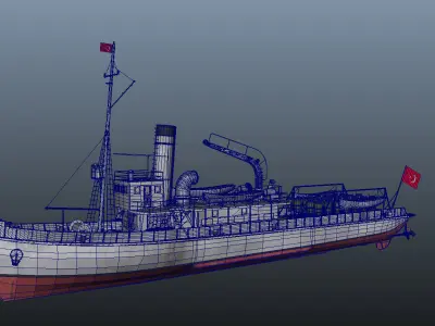 Nusret Mine Ship 3D model