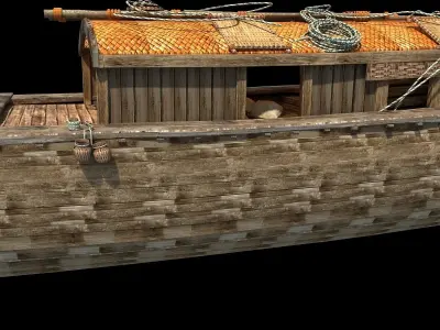 Chinese Fishing boat 3D model