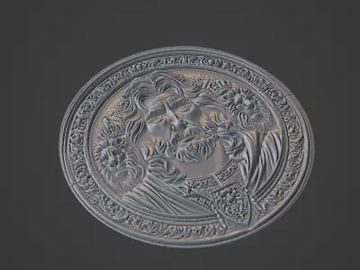 Richard the Lionheart Medallion 3D print model