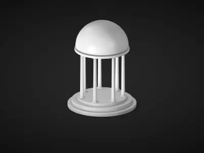 A Rotunda - Dome Low-poly 3D model