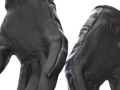 Gloves 41 - All MH Bodies - UE5 Skeletons - Rigged Low-poly 3D model