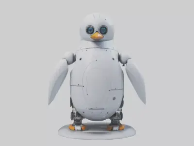 Robot version of a robot penguin model 3D model