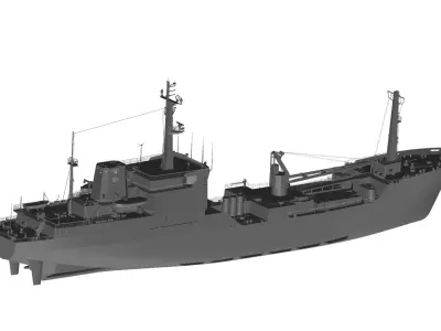 cargo ship 3D model