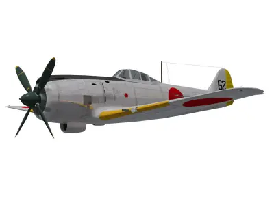 Nakajima Ki-84 Hayate 3D model