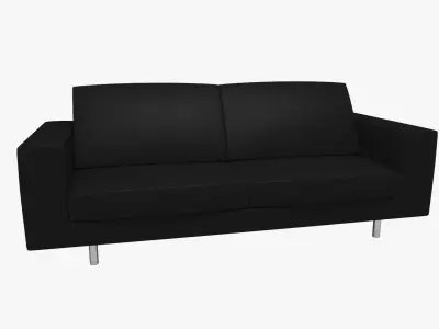 Polo - checkered sofa Free low-poly 3D model