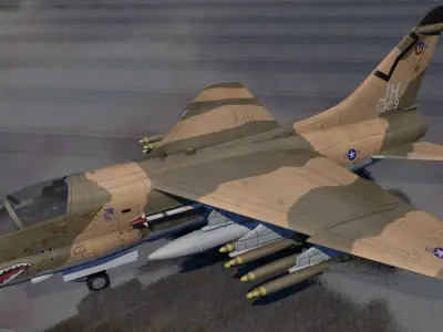 Vought A-7E Corsair II 3D model