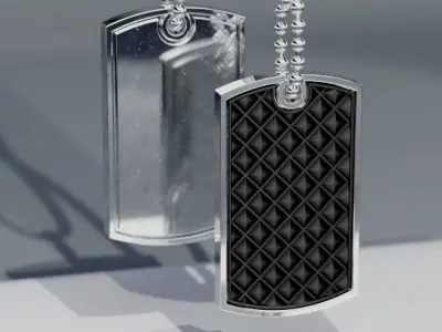 pendant dog tag bestseller 3D print model