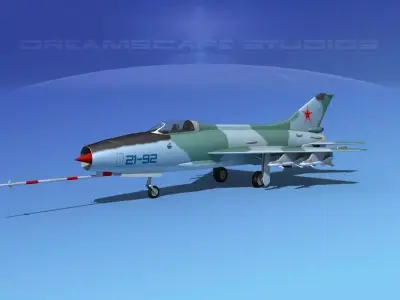 MIG-21 Fishbed V04 3D model