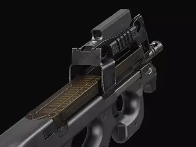 P90 PDW Low-poly 3D model