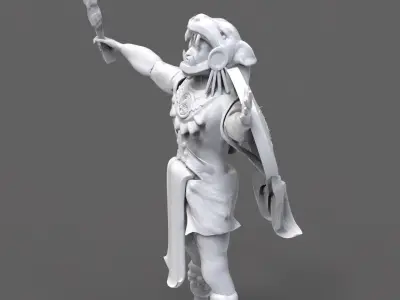 Jaguar Warrior 3D print model