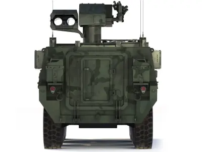M1134 ATGM Stryker 2008 3D model