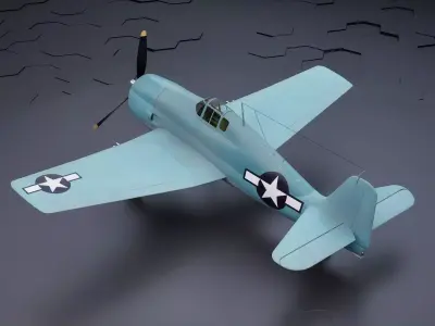 Grumman F6F Hellcat - Highpoly I Multiple Livery 3D model