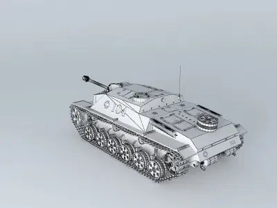 Stug III 40  Sturmgeschutz 40 Ausf G. 3D model