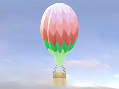 Hot Air Balloon 3D model