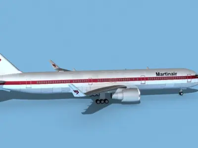 Boeing 767-400 Martinair 3D model