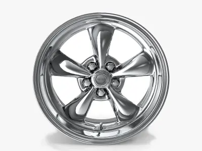 American Racing Torque Thrust II Wheel 17X7 Chrome 1965-1973TS 3D model