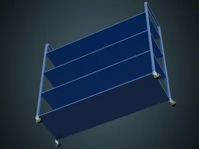 Shelf 1 Basic  Low-poly 3D model