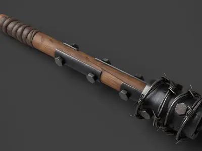 Modifiable Strike Weapon 02 Low-poly 3D model