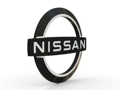 nissan logo 3D model