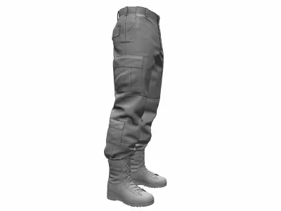 ACU Army Combat Uniform Pants High Poly 3D model