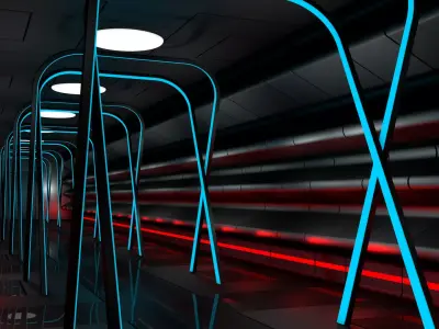 Sci Fi Interior 3D model 94
