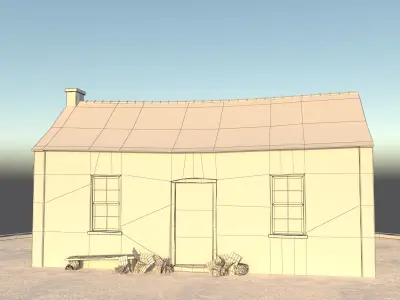 Old House Low-poly 3D model