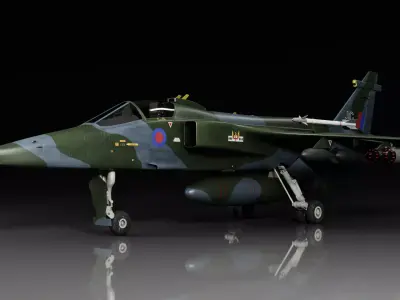Sepecat Jaguar GR3 3D model 3D model