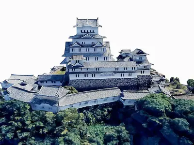 Himeji Castle Low-poly 3D model