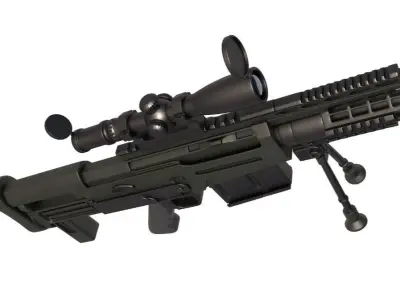 Rifle AS 50 3D model