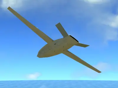 MQ-25 Stingray 3D model