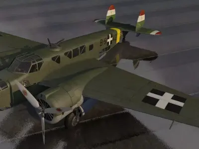 Caproni Ca-135 bis 3D model