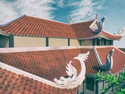 asia pagoda scence 3D model