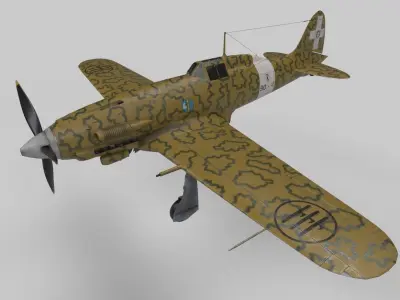 Macchi 205 3D model