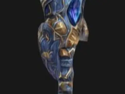 warcraft style warglaive 3D model