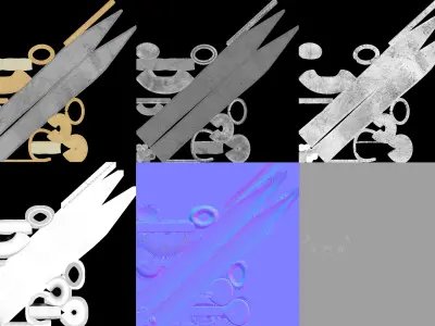 Roman Gladius Sword Low-poly pbr Free low-poly 3D model