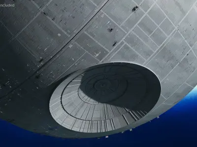 Star Wars Death Star Destroyed 3D model