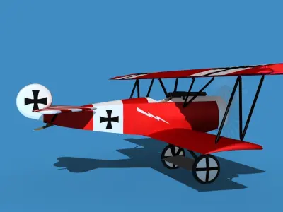Fokker D-VI V03 3D model