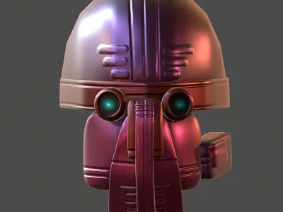Gas mask helmet 3d model scifi Low-poly  Low-poly 3D model 551