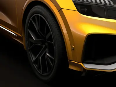 Audi Q8 50 TDI quattro S line 2018 wheel 3D model