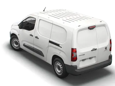 Peugeot Partner Crew Van LWB 2021 3D model