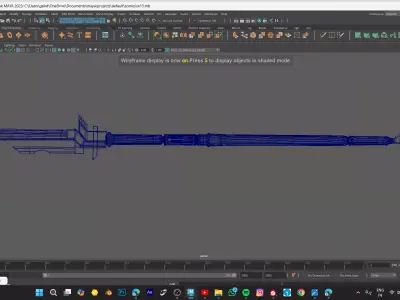 Sword model HALLS OF DAWN Low-poly 3D model