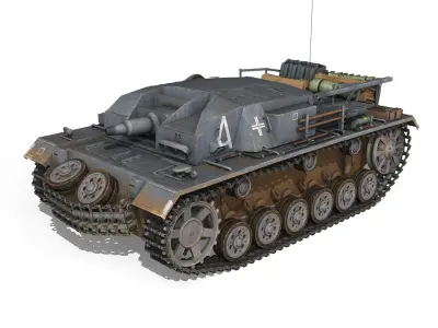 StuG III - Ausf B - StuG Abt 185 3D model