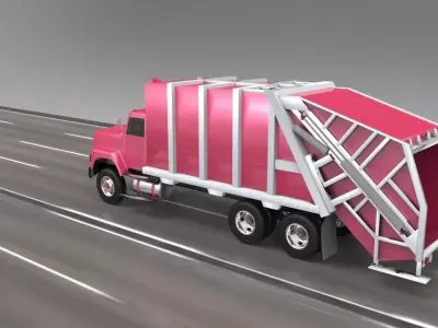 Trash Truck Free 3D model