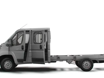 Citroen Jumper Chassis Truck CrCab 4035WBXL HQInterior 2023 3D model