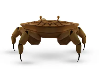 3D Crab Low-poly 3D model
