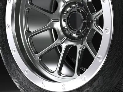 AVS Progressive II 4x4 Wheels 3D model