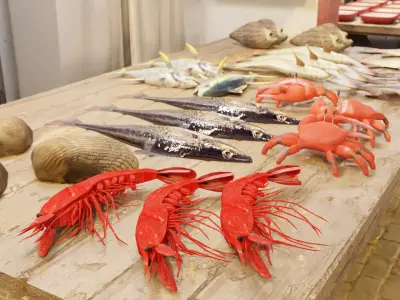 Seafood Market 3D model