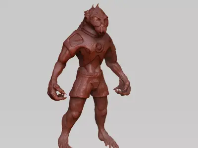 Alien Sculpture 3D-Modell 3D model
