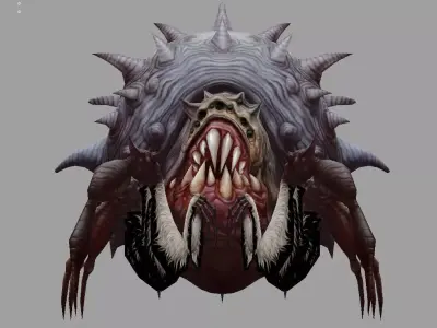 spider  monster Low-poly 3D model